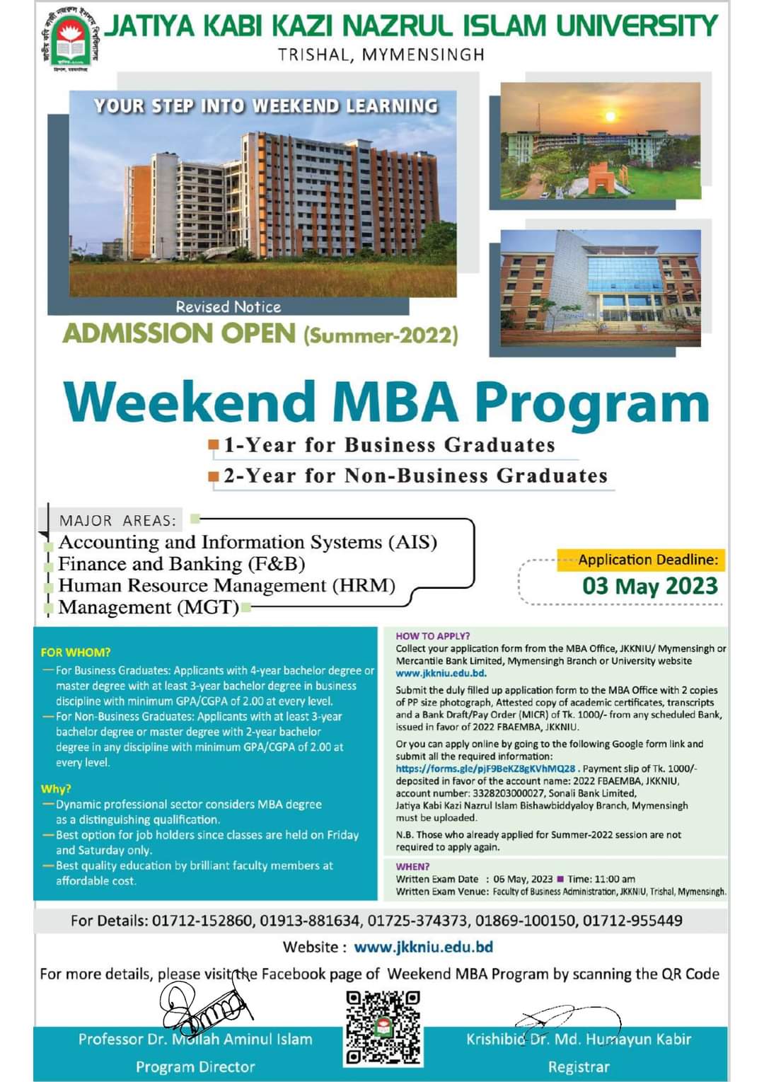 JKKNIU MBA Admission | Admission JKKNIU